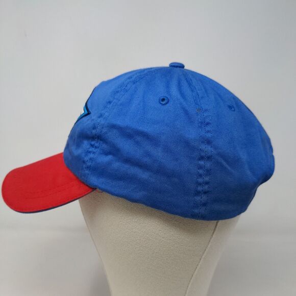 Marvel Men's Slideback Hat Blue Red Adjustable Embroidered Captain America Logo - Picture 7 of 10